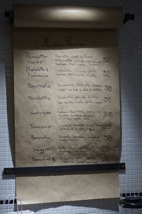 mano+bocca panini bar meniu|Panini de București cu aer de Roma, la Mano+Bocca, în Floreasca.